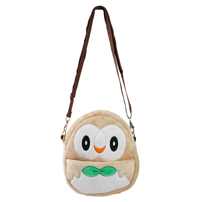 Pokemon Plush Backpack – Pikachu, Gengar, Mimikyu, Snorlax, Rowlet, Psyduck, Lucario, Charmander Anime Shoulder Bag & Doll Toy