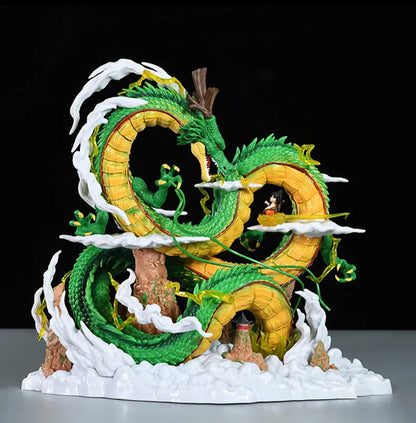 24cm Dragon Ball Anime Figure — Goku & Shenron PVC Statue for Collection & Room Decor