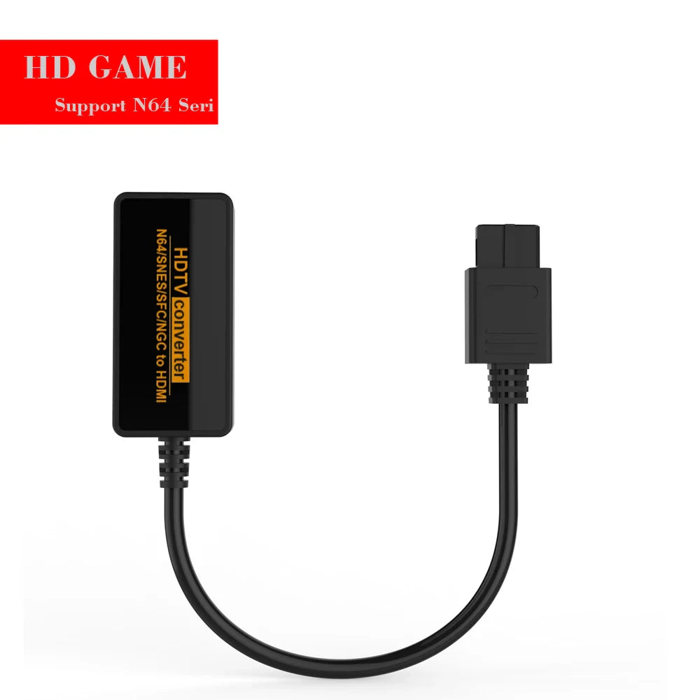 Mosel SC64 HDMI Video Converter – Compatible with SFC, Super Famicom, Nintendo NGC, N64, SNES Game Consoles