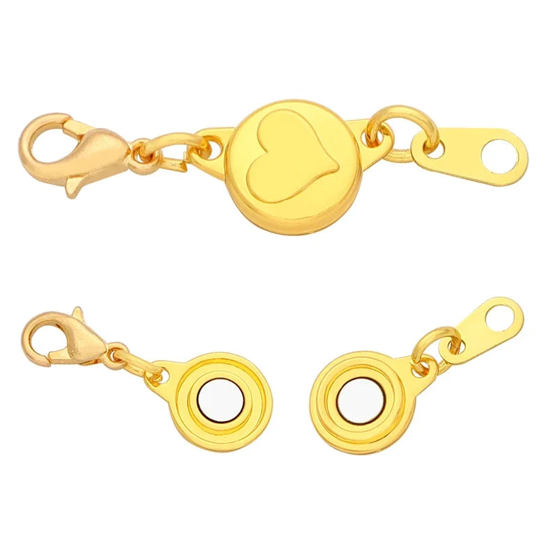 Magnetic Jewelry Clasps - Strong Buckle Connectors with Lobster Clasps for DIY Bracelets, Necklaces & Jewelry Making