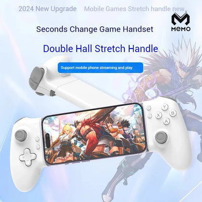 Memo S3 Gamepad Type-C Mobile Controller – Hall Effect Stretching Handle, Joystick for Android, PS Cloud Game, Customized