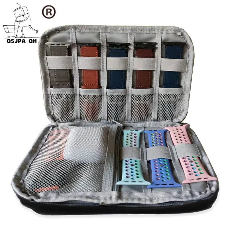 Waterproof Portable Watch Storage Box - Organizer for Men & Women, Smartwatch & Apple Watch Strap Holder