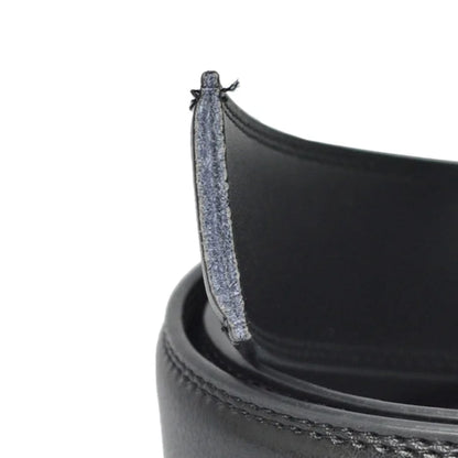 Genuine Leather Men's Click Belt – Luxury Designer Automatic Buckle for Jeans, High-Quality Waist Strap