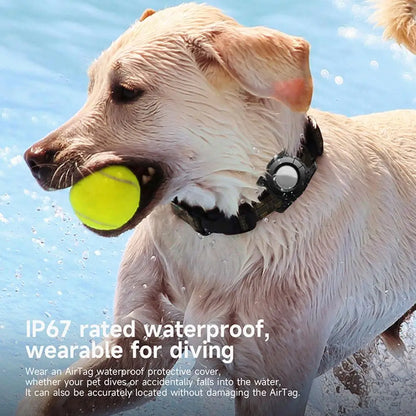 Waterproof Apple AirTag Case – Protective GPS Tracker Holder for Dog & Cat Collars
