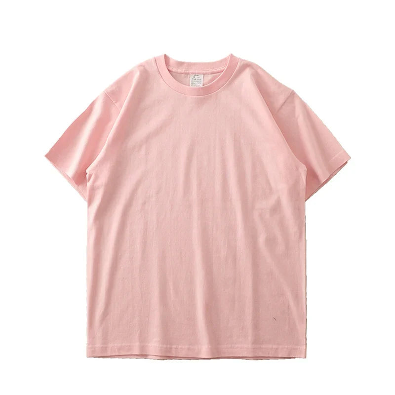 Dukeen Heavyweight Cotton T-Shirt - 280gsm Oversized Short Sleeve Casual Tee for Men Summer Streetwear