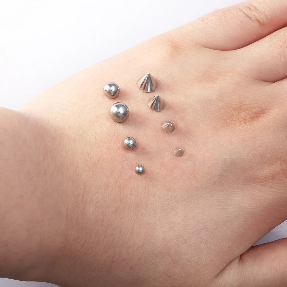 No-Piercing Fake Lip & Eyebrow Studs – Personality Demon Studs, Fake Dimples & Muzzle Rings