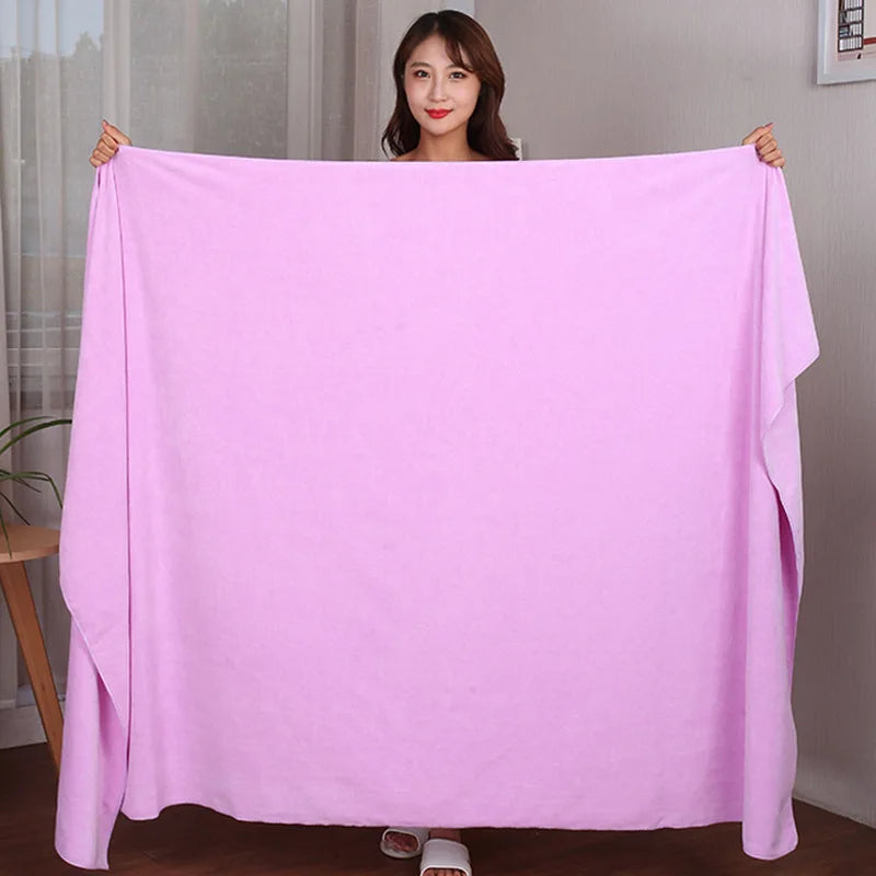 Extra Large Microfiber Bath Towel – Super Absorbent, Quick-Drying Soft Towel for Hotel, Spa, Sauna & Sports