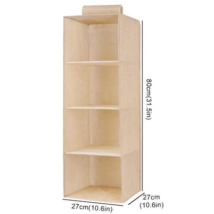 Hanging Cabinet Organizer for Underwear and Closet Storage — Wardrobe Rack Shelf Drawer Box
