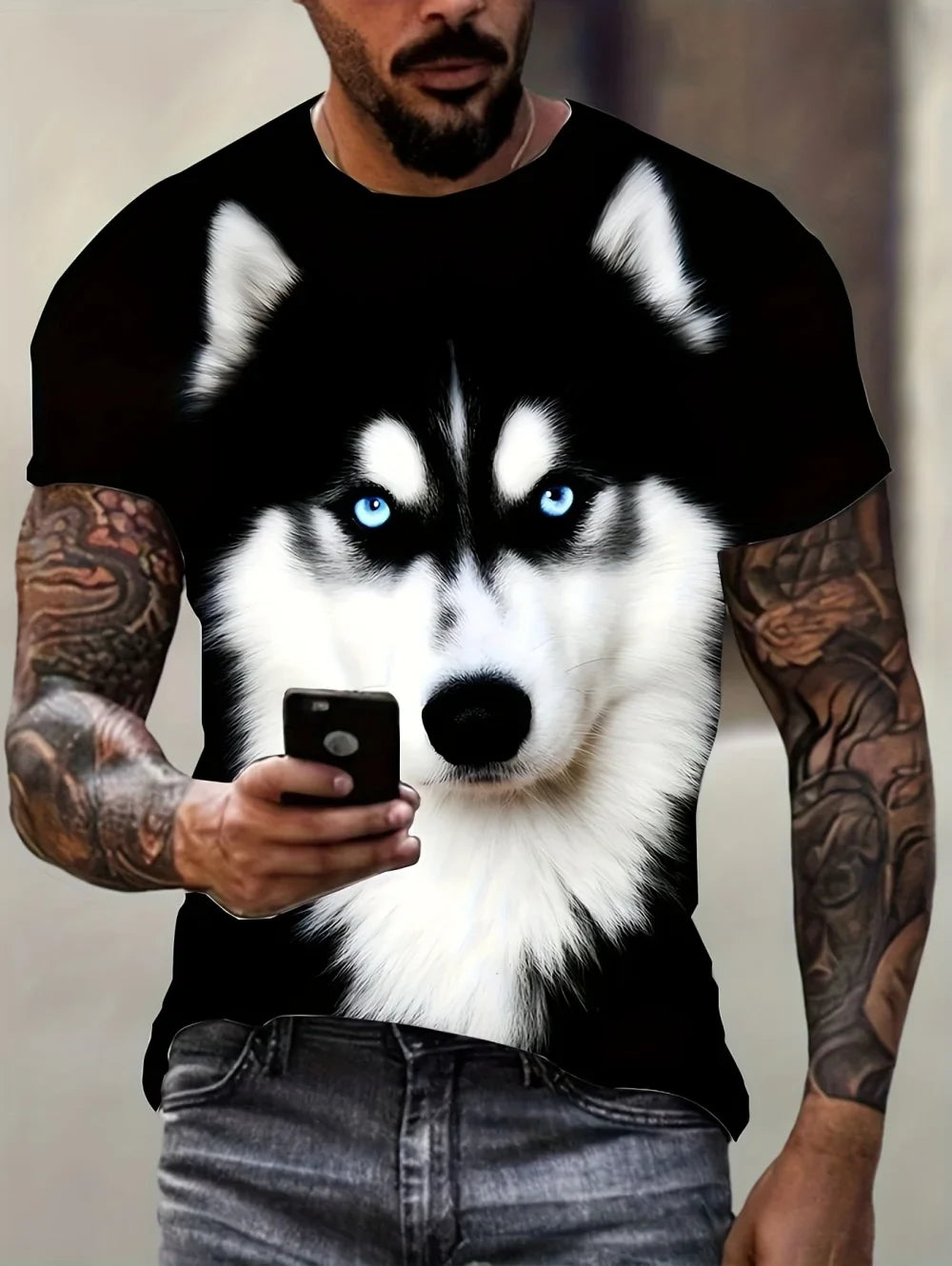 Men’s Watermelon Graphic T-Shirt - Funny 3D Fruit Print Oversized Summer Tee