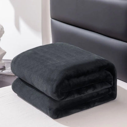 Simple Plush Blanket – Plain Colored, Multifunctional Farley Blanket Cover, Thickened and Warm