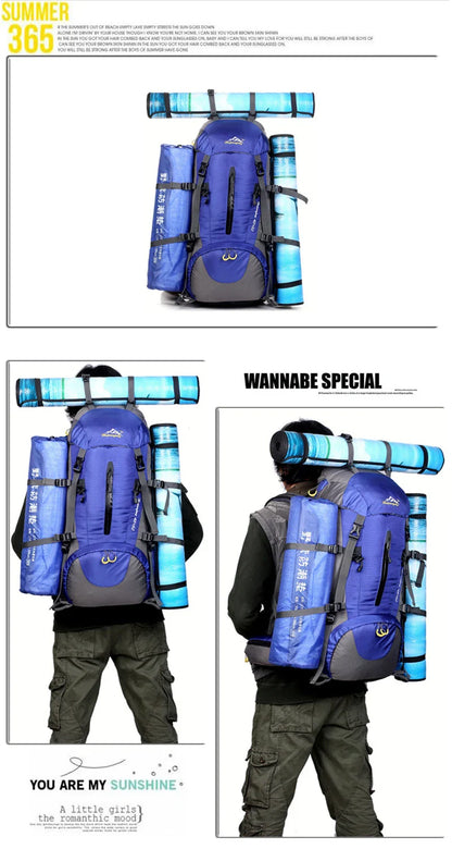 50L Hiking & Camping Backpack — Waterproof Multi-Function Trekking Bag for Women & Men