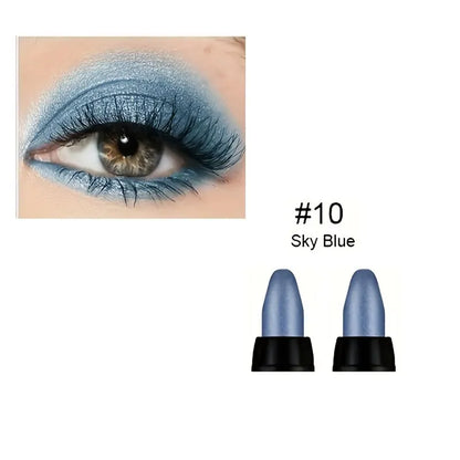 16 Colors Pearlescent Waterproof Eyeliner – Glitter, Long-Lasting & Non-Smudge Eye Makeup