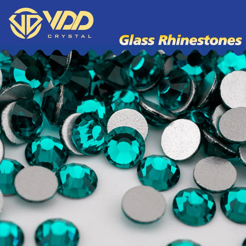 VDD SS4–SS30 Glass Crystal Rhinestones – High Quality Flatback Glitter Strass Stones for Nail Art, DIY Crafts & Decoration