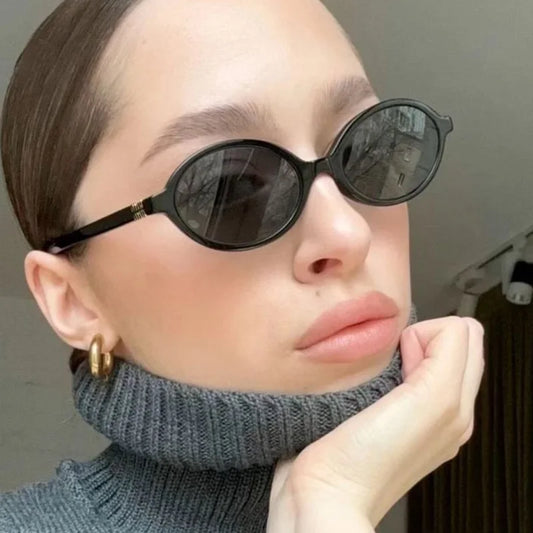 Trendy Small Retro Oval Sunglasses — Vintage Steampunk Round Shades for Women, Fashion UV400 Eyewear