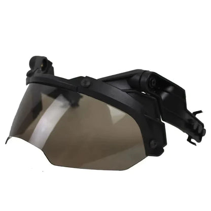 BOOIU Adjustable Tactical Helmet – FAST MICH Helmet with Detachable OP Goggles, Anti-Fog & Anti-Riot CS Protective Gear