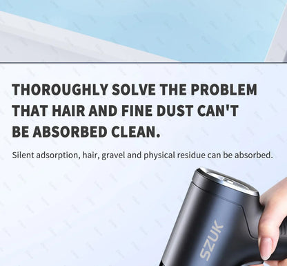 SZUK 18000PA Mini Portable Wireless Car Vacuum Cleaner – Powerful Handheld Cleaning Machine