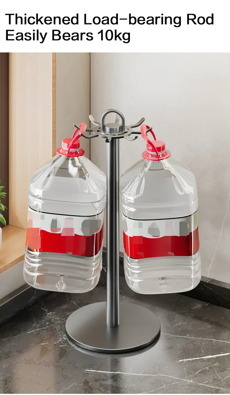 Rotating Kitchen Utensil Stand — 8-Hook Countertop Organizer for Cooking Tools