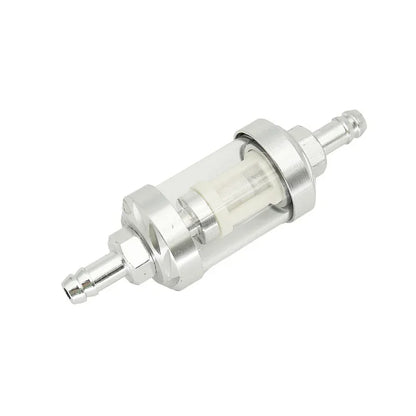 8mm CNC Aluminum Alloy Glass Gas Fuel Filter for Dirt Pit Bike - Enhanced Oil Filtration for CRF70, TTR100, KLX65, and More 125/140/150/160cc Models