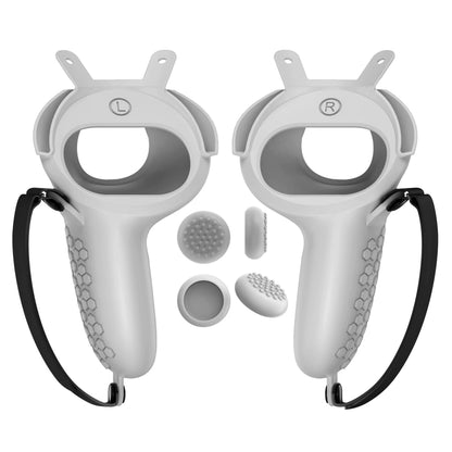 HUNDAI Oculus Quest 2 Silicone Controller Cover — Protective VR Touch Grip with Knuckle Strap
