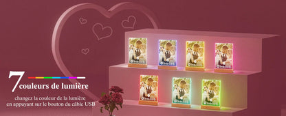 Customized Spotify Music Plaque – Personalized Acrylic Photo Frame Lamp for Anniversary, Birthday & Romantic Gifts