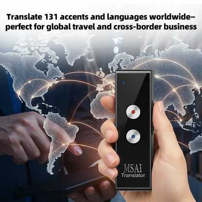 MSAI T8 PRO Voice Translator – 131 Languages Real-Time Two-Way Translation Device with Bluetooth 5.1 for Business & Travel Communication Tool