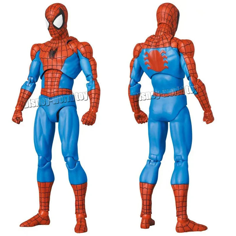 CT Toys Spiderman Mafex 185 Classic Costume Anime Figure - Miles Morales & 2099 Spider-Man Action Figure, Kids Gift Figurine