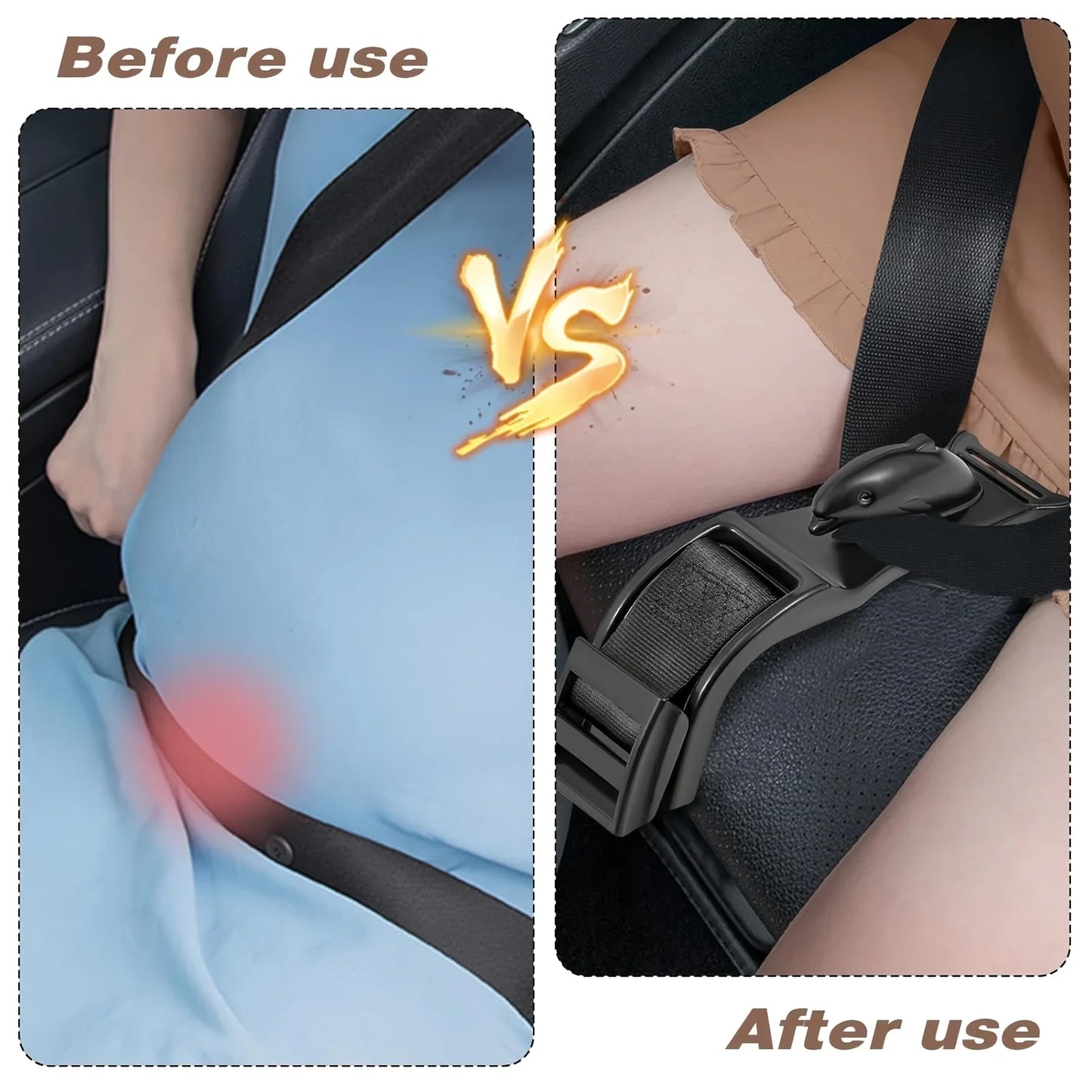 Car Maternity Seat Belt Adjuster – Pregnancy Safety Belly Comfort Retainer Buckle