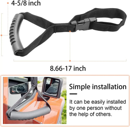 Adjustable Car Safety Grab Handle — Standing Support for Elderly & Disabled Assistance
