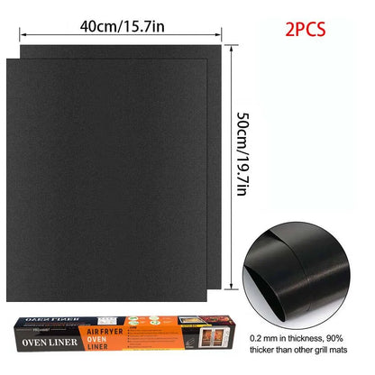Multifunctional Grill Mat - Reusable High-Temperature Resistant Baking & Microwave Oven Liner for Easy Cooking