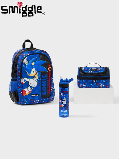 Australia Smiggle Sonic Cartoon Backpack – Kids School Bag Anime Student Gift