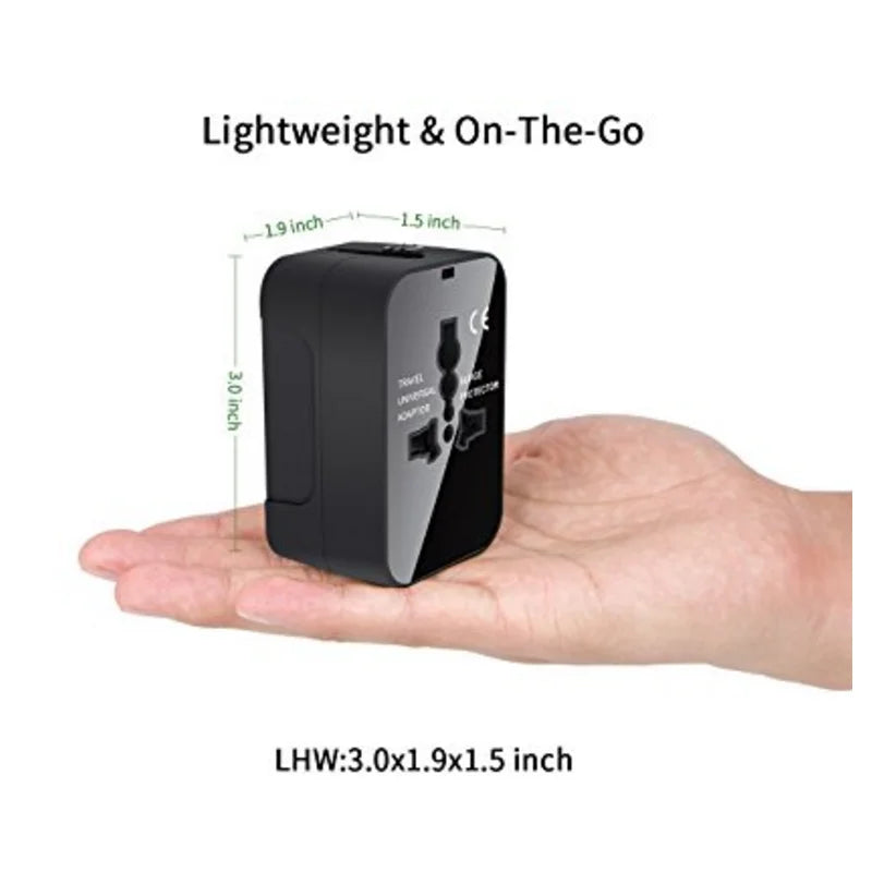 Travel Adapter with Dual USB Port - Universal UK to EU Plug Converter - Hot Sale Item