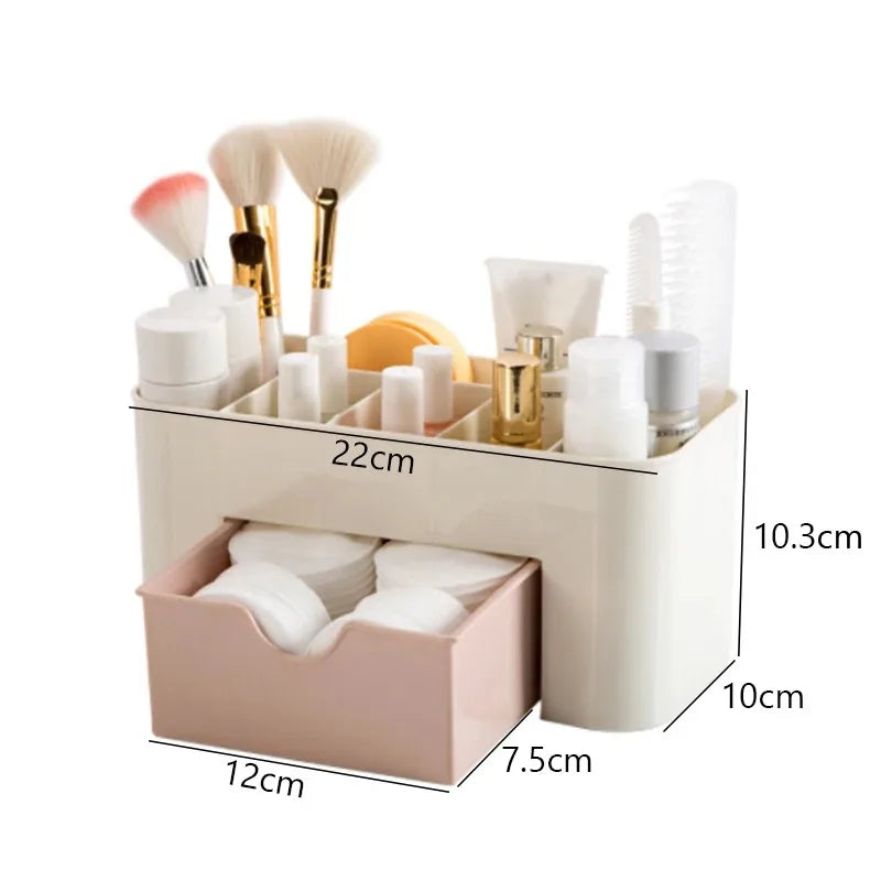 Nail Art Plastic Organizer Container – Gel Polish Remover, Cleaning Cotton Pad & Swab Storage Case – Decoration Accessories Tool