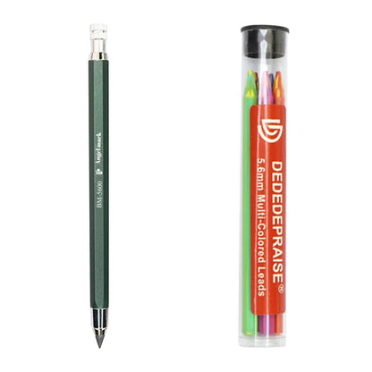 5.6mm Mechanical Pencils & Charcoal Graphite Leads – HB to 14B Soft, Medium, Hard Sketch Drawing Lead Core
