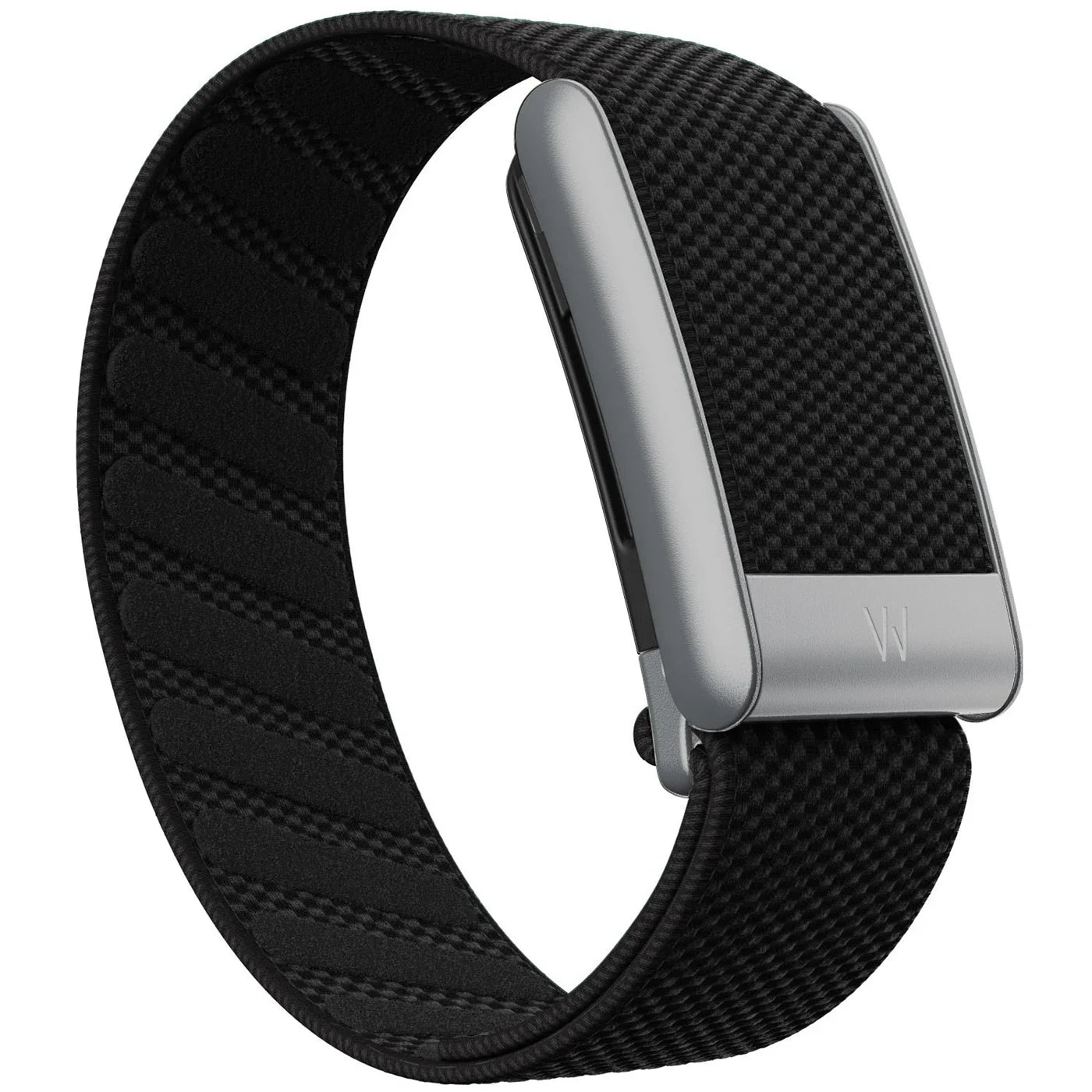 Whoop 5.0 Compatible Nylon Wristband - Black, Silver & Gold Woven Elastic Sports Replacement Strap