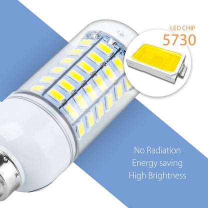 LED Light Bulb E27 E14 Corn Lamp GU10 Spotlight - 220V Lampada G9 Bombilla B22 Ampoule, Energy Saving for Home Living Room