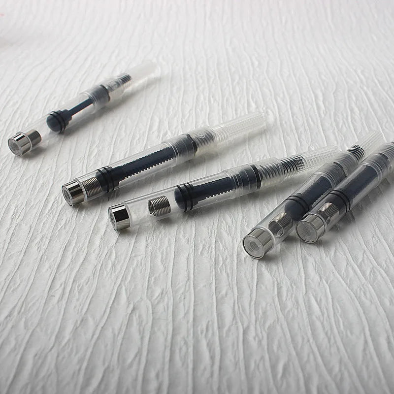 10pc Black Fountain Pen Ink Converter & Refill Cartridges – Pump Style
