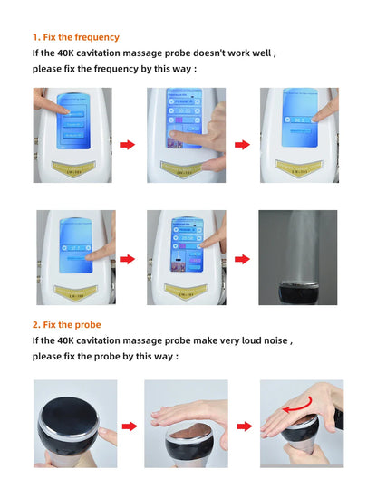 3-in-1 Beauty Body Slimming Massager – Cavitation Machine for Face & Body Tightening, Lifting, and Skincare