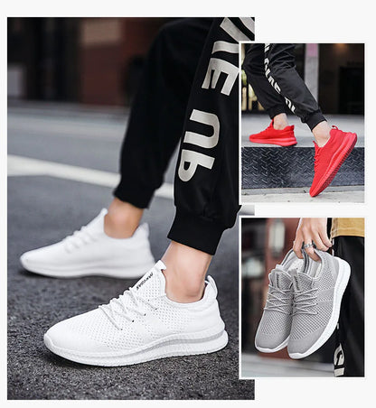 2022 Men’s Sneakers — High-Quality Breathable Gym & Casual Walking Shoes, Lightweight Plus-Size Footwear Zapatillas Hombre