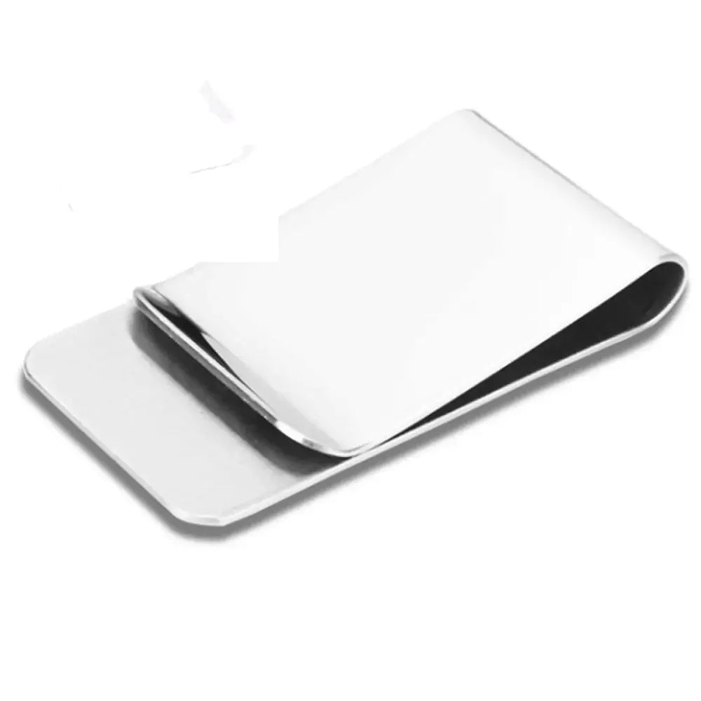 Metal Clip Slim Pocket Wallet - Stainless Steel Credit Card and Money Clip for Men, High-Quality Cash Clamp