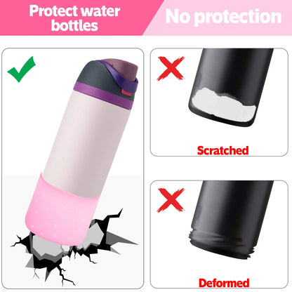 Silicone Water Bottle Boot for Owala - 24oz, 32oz Anti-Slip Protective Sleeve and Bottom Bumper Protector for FreeSip Twist and Flip