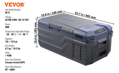 SucceBuy Portable Car Refrigerator — 8L–75L Single & Dual Zone Fridge with Bluetooth Temperature Control for Camping & RV