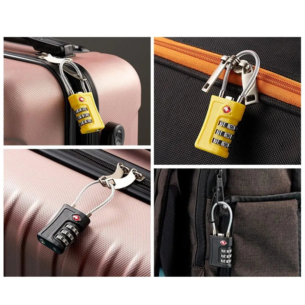 New TSA Customs Colorful Code Lock: Travel Luggage Password Changeable Padlock - Contrast Design for Cabinet, Locker Security