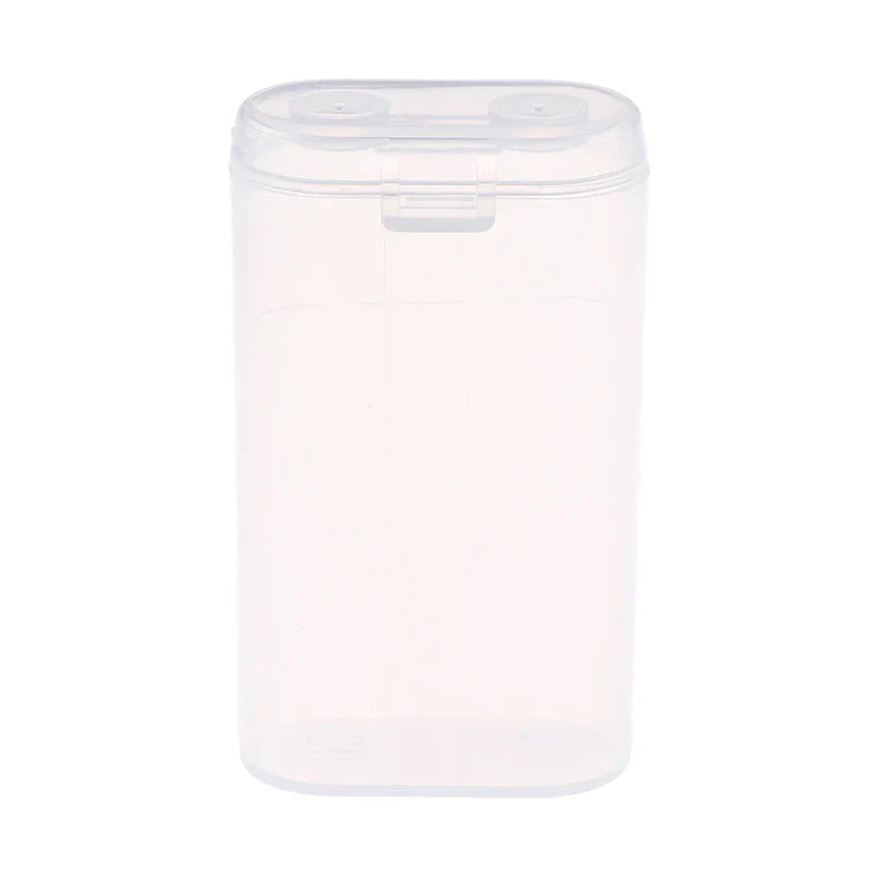1PC 18650 Battery Portable Waterproof Clear Holder - Transparent Plastic Safety Case for 2 Sections 18650 - Storage Box