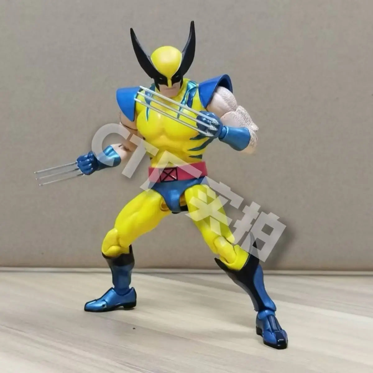 New CT Toys Mafex 96 Wolverine Figure – Brown Comic X-Men SHF Anime Action Figurine, Ko Model Toy Gifts