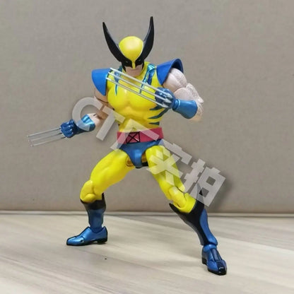 New CT Toys Mafex 96 Wolverine Figure – Brown Comic X-Men SHF Anime Action Figurine, Ko Model Toy Gifts