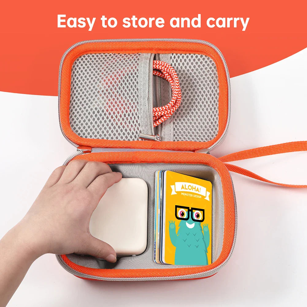 Hard Carrying Case for Yoto Mini Player — Kids Music Player Storage Bag with Large Card Holder