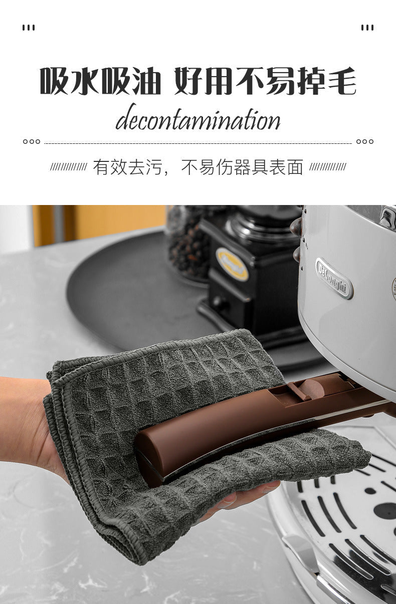 Super Absorbent Barista Towel – Lint-Free Square Coffee Machine Cleaning Cloth