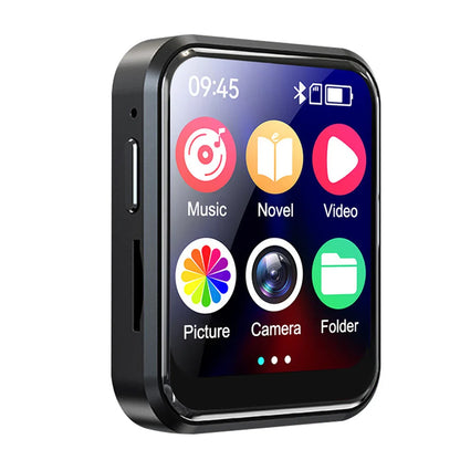 MP3 Music Player with Bluetooth 5.4 - HiFi MP4 Walkman, Full Touch Screen, Built-in Speaker, Recorder, Camera, FM & E-book