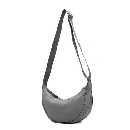 Nylon Hobo Chest Shoulder Bag – Large Capacity Half Moon Crossbody Messenger for Women, Travel & Everyday Use
