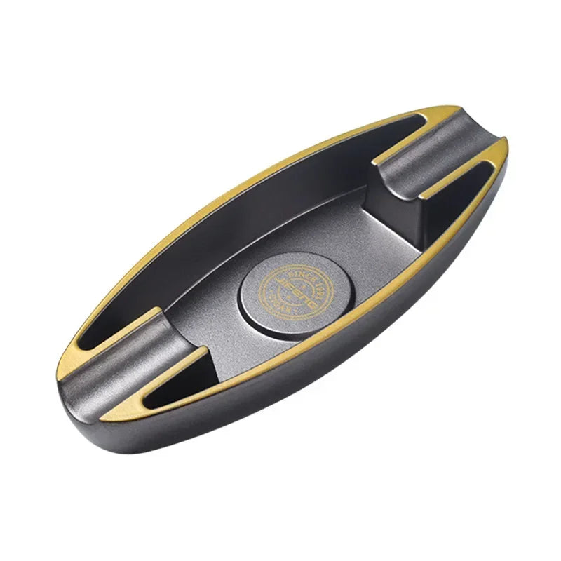 Portable Cigar Ashtray with 2 Slots – Lightweight Smoking Accessory for Men, Table Decoration Gift